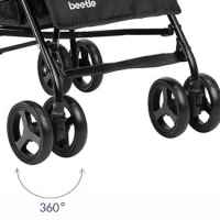 Лятна бебешка количка Kikka Boo Beetle, Grey 2023-DHFW9.jpg