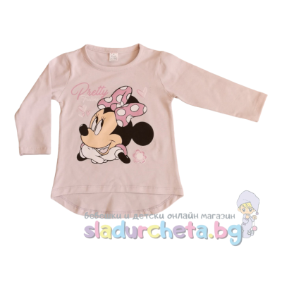 Детска блуза Светли, светлорозова