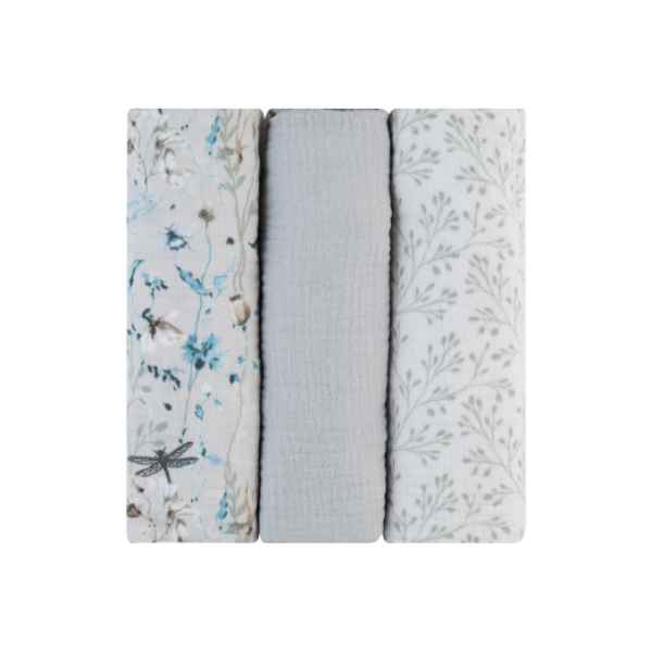 Комплект 3 бр. муселинови пелени Kikka Boo, 100х100 см Dreamy Fields Grey-DKvN3.jpeg