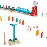 Комплект дървена игра Hape, Домино, Мощен удар, 59 части-DO2Xo.jpeg