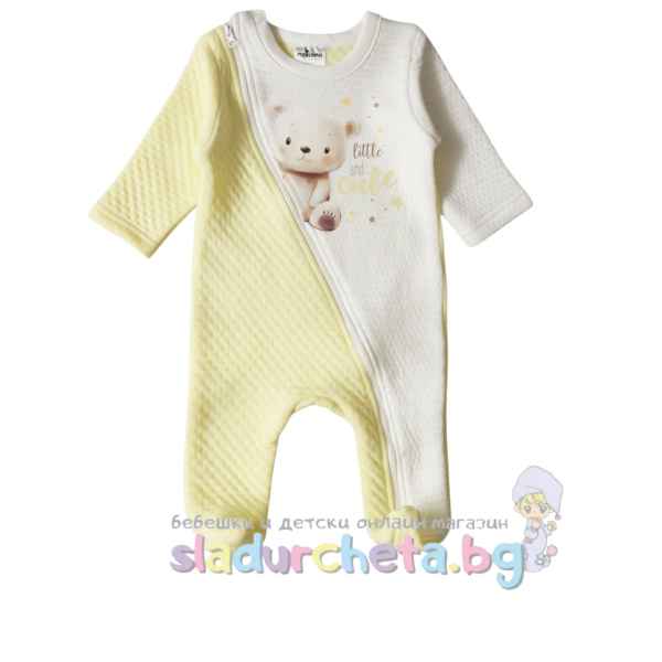 Бебешки гащеризон Морисмо, жълт/бял-DPkic.jpeg