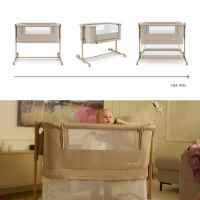Бебешка кошара KinderKraft Nestee grow 2, Beige-DZGrg.jpeg