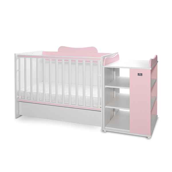 Трансформиращо се легло Lorelli MULTI 190/82, бяло+Orchid pink-DhjSP.jpeg