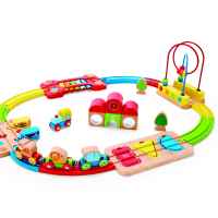 Дървен комплект Hape, Железопътен комплект, Цветовете на дъгата-DsHZT.jpeg