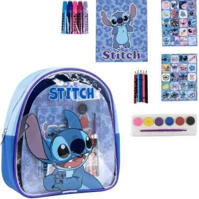 Детска раница с комплект за рисуване Cerda, Stitch