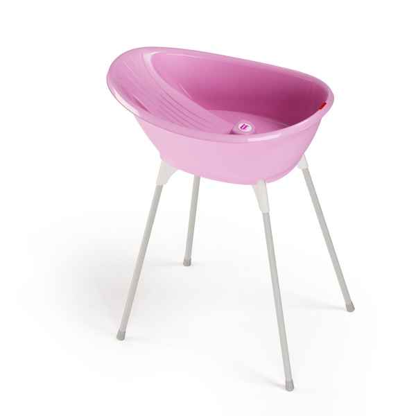 Комплект бебешка вана и стойка OK Baby Бела, розова-DvqGx.jpg