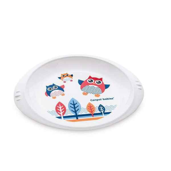 Детска чиния Canpol Owls, бяла-E2nvz.jpg