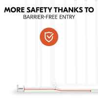Предпазна преграда за бебе Hauck Clear Step Autoclose 2 + удължител 9 см, White-EKk4c.jpeg