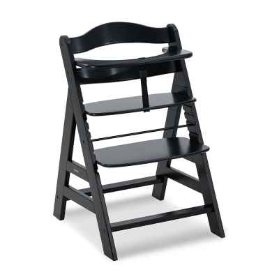 Дървено столче за хранене Hauck Alpha+, black