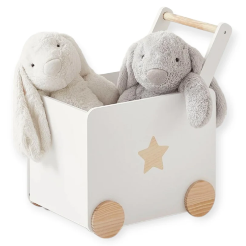 Дървена кутия за играчки Ginger, Бяла