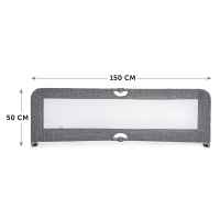 Преграда за легло HAUCK Sleepn Safe Plus XL, Melange grey-EdMFE.jpg