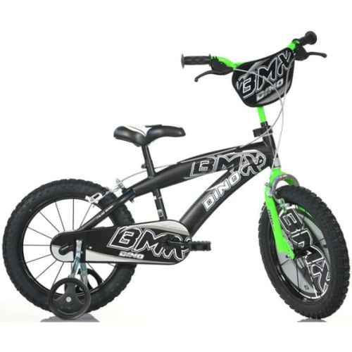 Детски велосипед Dino Bikes BMX 16, black/green