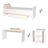 Трансформиращо се легло Lorelli MULTI 190/82, бяло+сиво-Evd2M.jpeg