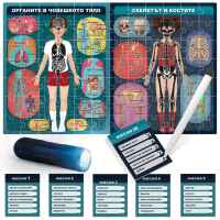 Образователен пъзел Headu, Човешкото тяло, На български език, 84 части-F15FE.jpeg