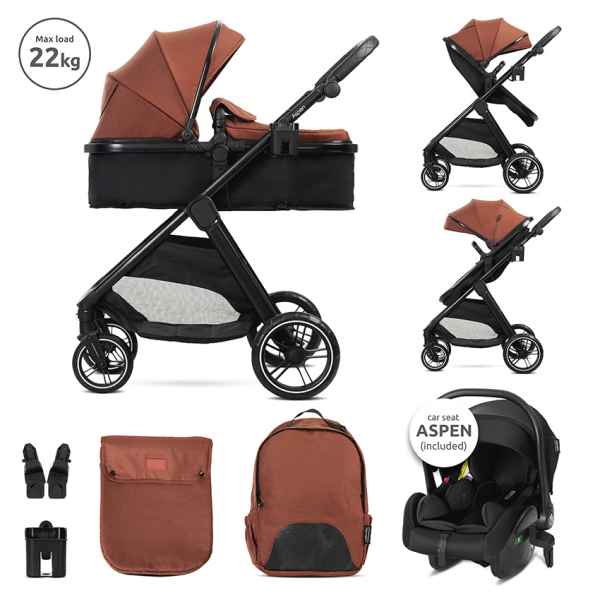 Комбинирана бебешка количка 3в1 Lorelli Aspen, Picante + адаптори-F3PLO.jpeg