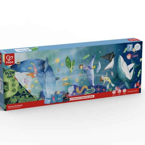 Пъзел Hape, Океан, Свети на тъмно, 200 части-F4vBK.jpeg