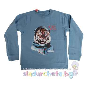 Детска блуза Sevtex, цвят петрол