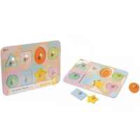 Дървен образователен пъзел Classic World, с 9 геометрични елемента-F9KMT.jpeg