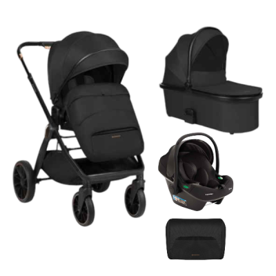 Комбинирана бебешка количка 3в1 Kikka Boo Tiffany, Black 2024 РАЗПРОДАЖБА