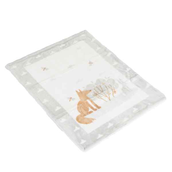 Бебешко одеяло с шерпа Cangaroo Little friends, сиво 80/110 см-FEGVm.jpeg