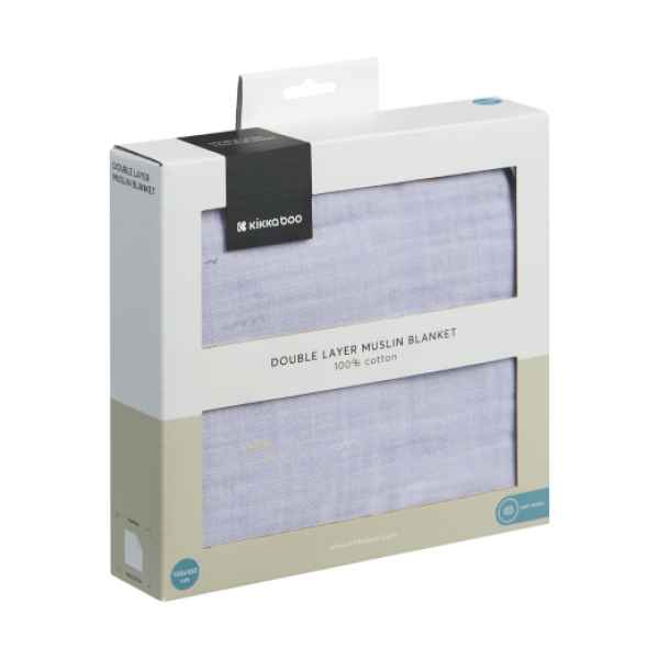 Бебешко одеяло от муселин двупластово Kikka Boo, 100х100 см Seally Me-FIugX.jpeg