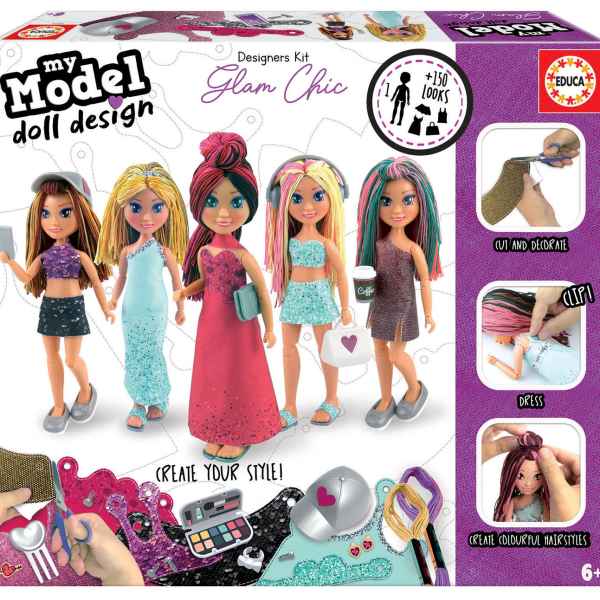 Творчески комплект Educa, My Model, Куклен дизайн, Бляскав шик-FS1aD.jpeg