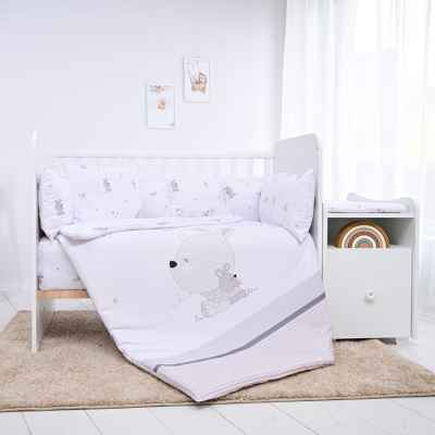 Сет Lorelli 4 части, Little Rabbits сиво