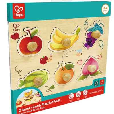 Дървен пъзел Hape, Плодове
