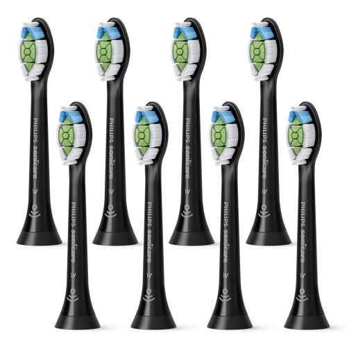 Глава за четка Philips Sonicare Optimal White W2, 8бр черни