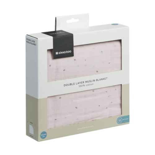 Бебешко одеяло от муселин двупластово Kikka Boo, 100х100 см Hedge-hugs