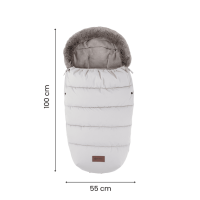 Зимно чувалче за бебешка количка Petite&Mars Footmuff Comfy, шампанско-FmBqH.png