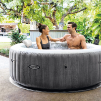 Надуваемo джакузи с водни и въздушни струи Intex PureSpa Deluxe, сив-FoOKW.png