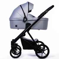 Комбинирана бебешка количка 2в1 Dada Priam Нексус, Сив металик Еко кожа-FsObl.jpeg