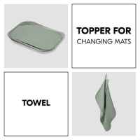 Подложка за повиване и хавлия 2 в 1 Hauck Changing Mat Liner, Sage-FukNO.jpeg