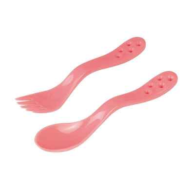 Комплект прибори Canpol за пътуване в кутийка, розов