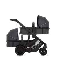 Кош за новородено Hauck Duett 3, Melange Charcoal-GMw88.jpg