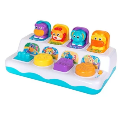 Музикална играчка със светлини Playgro, Изскачащи животни