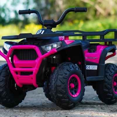 Акумулаторно бъги JJ MINI 4X4 12V, розов металик