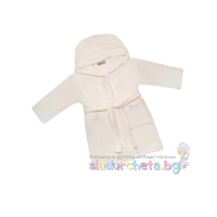 Детски халат Sunny Kids, бял-GzGdP.png
