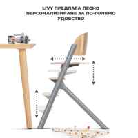 Столче за хранене KinderKraft LIVY+ шезлонг CALMEE, Happy Shapes-HJcpT.jpeg