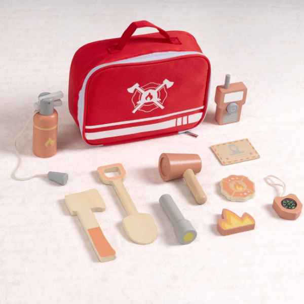 Дървен пожарникарски комплект Tooky Toy-HLxZw.jpeg