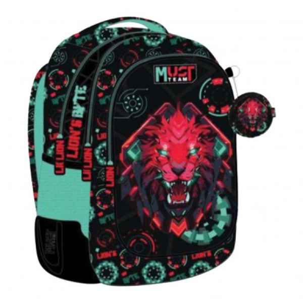 Ученическа раница Must, Lion byte-HPqWe.jpeg