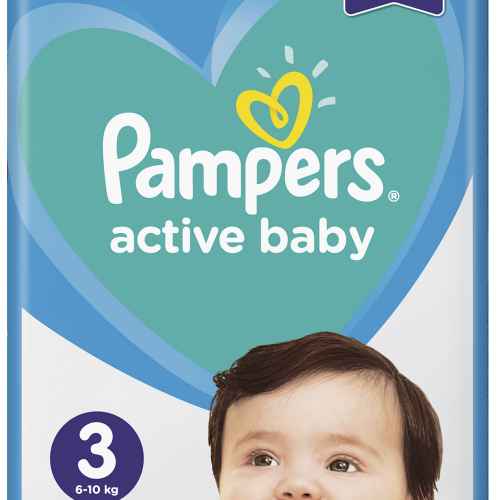 Еднократни памперси Pampers Active Baby 3 Midi, 6-10 кг 66 бр.