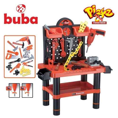 Детски комплект работилница, куфар с инструменти Buba Bricolage,