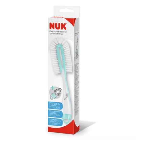 Четка за шише и биберон NUK 2в1 Twist, MINT-HW8OH.jpeg