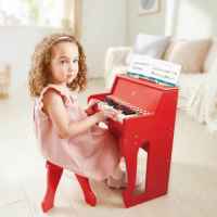 Дървено светлинно пиано и стол Hape, Червено-Hgpsx.jpeg