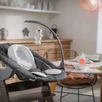 Шезлонг за столче за хранене 2в1 Hauck Alpha+ Bouncer, Deluxe melange grey-HnWuZ.jpeg