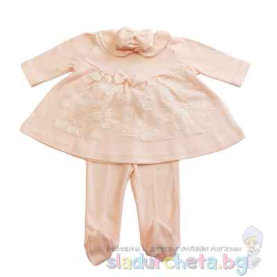 Комплект от 3 части Експрес - рокля, ританка и лента