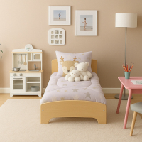 Детско легло Ginger, със защита и подматрачна рамка 70/140 см-HukkC.png