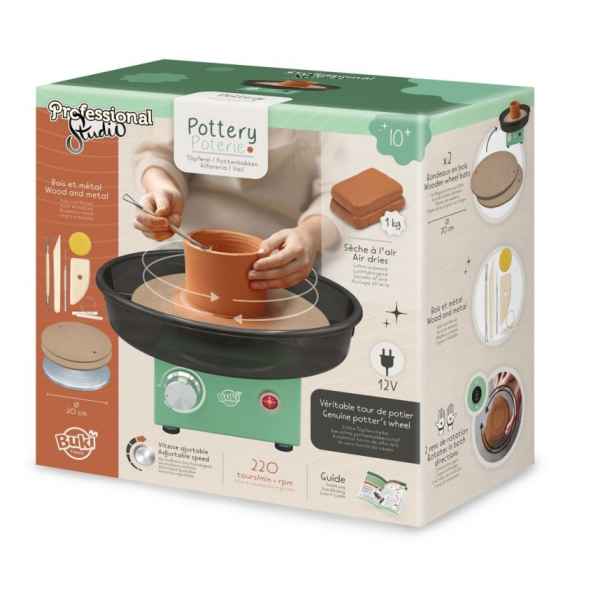 Творчески комплект Buki France, Пофесионално студио, Грънчарско колело, Експерт-I14cj.jpeg